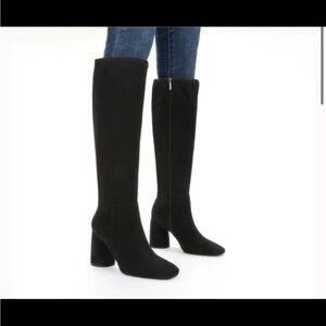 Suade knee boots
